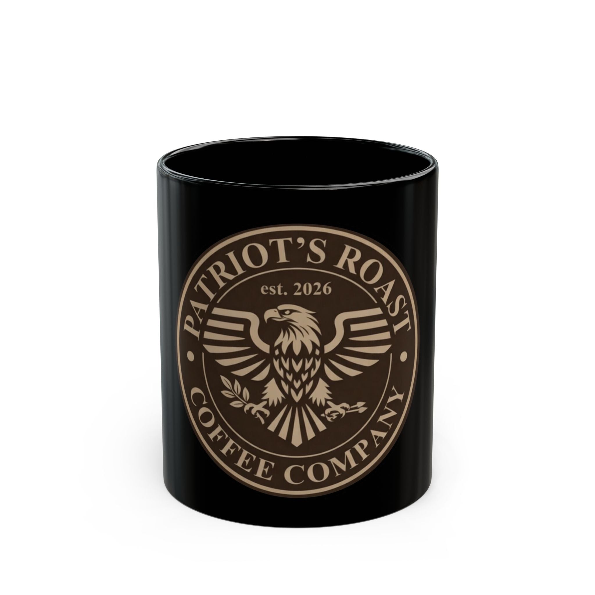 Patriot's Roast Coffee Company Black Mug